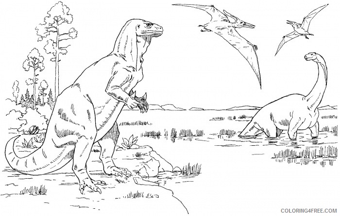 t rex coloring pages jurassic world Coloring4free