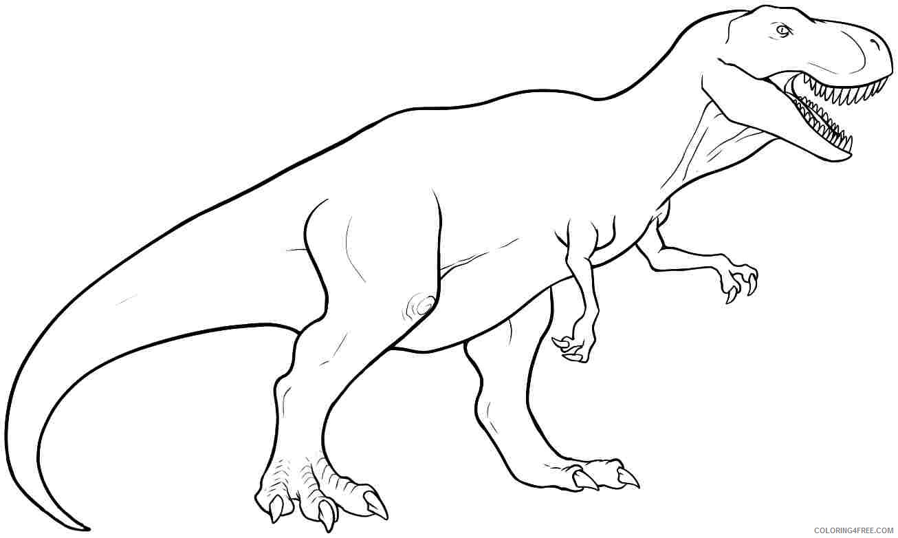 t rex coloring pages to print Coloring4free