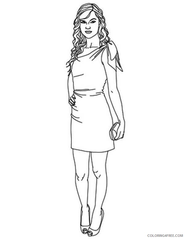 taylor swift coloring pages fashion Coloring4free