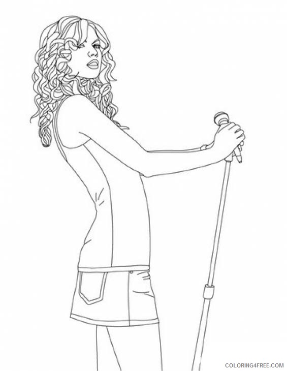 taylor swift coloring pages free Coloring4free