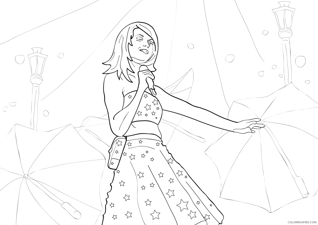 taylor swift coloring pages free to print Coloring4free