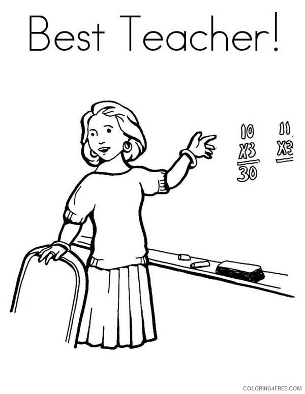 teacher community helpers coloring pages Coloring4free