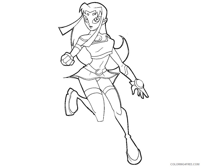 teen titans coloring pages blackfire Coloring4free