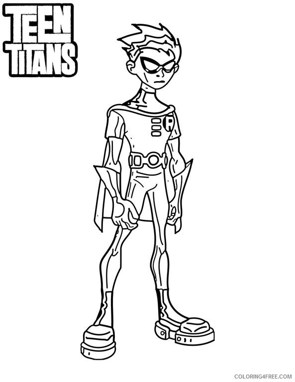 teen titans robin coloring pages Coloring4free