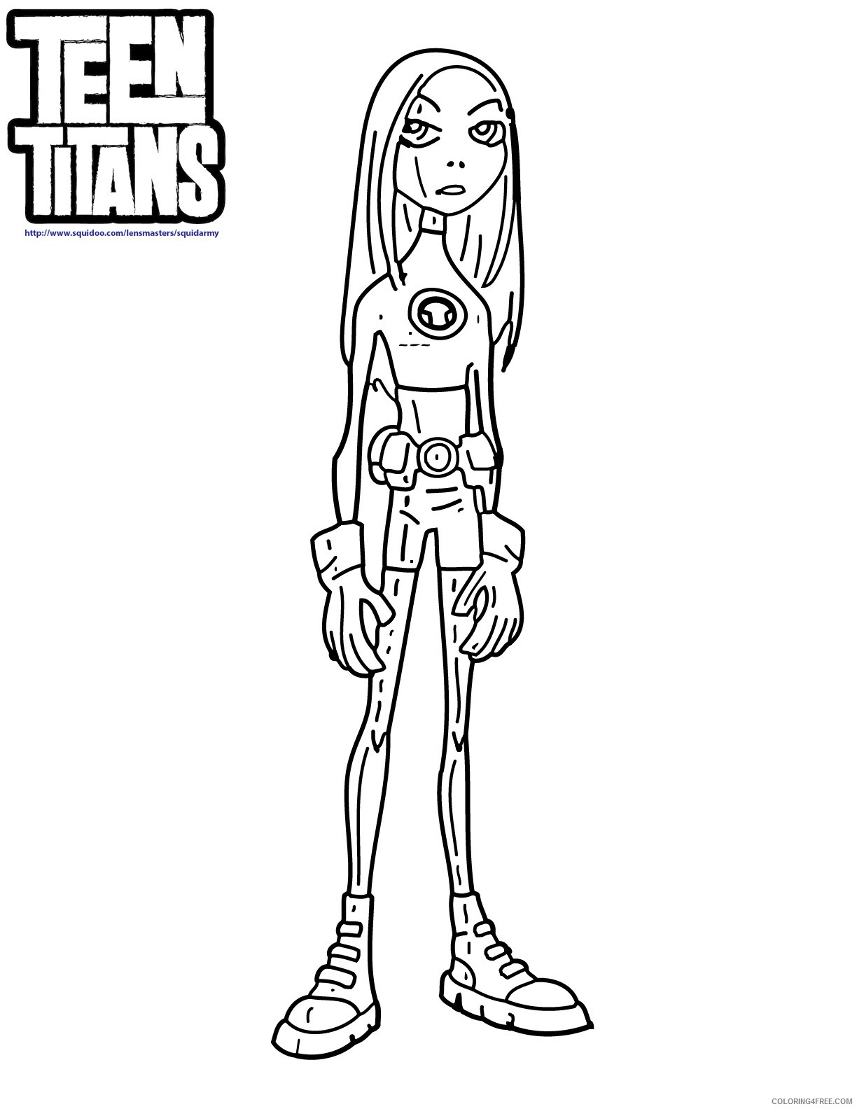 terra teen titans coloring pages Coloring4free