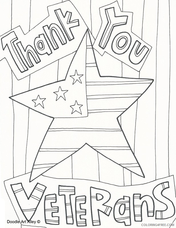 thank you veterans day coloring pages Coloring4free
