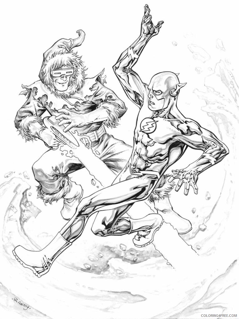 the flash coloring pages against enemy Coloring4free