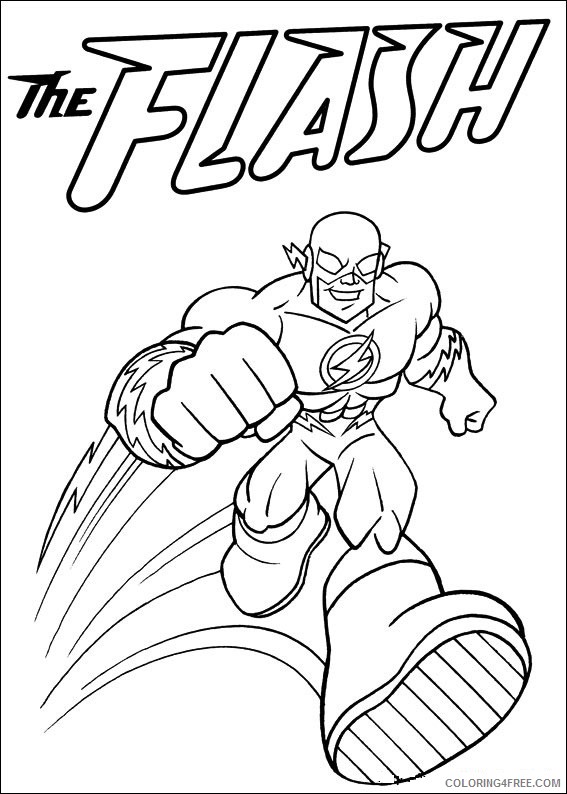 the flash coloring pages for kids Coloring4free