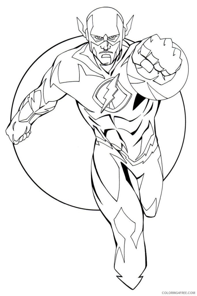 the flash coloring pages free printable Coloring4free