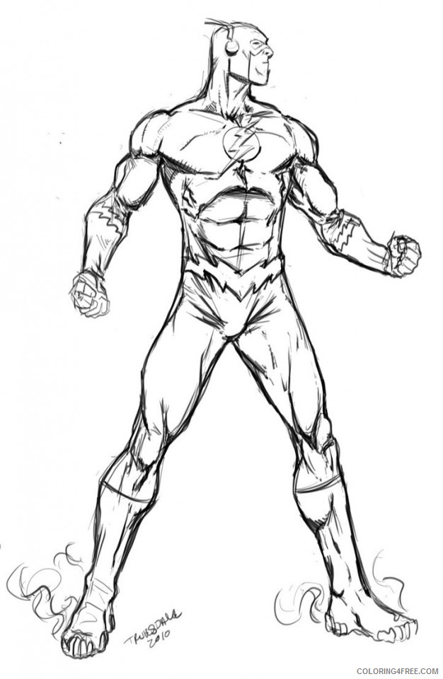 the flash cw coloring pages Coloring4free