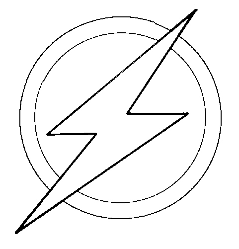the flash logo coloring pages Coloring4free