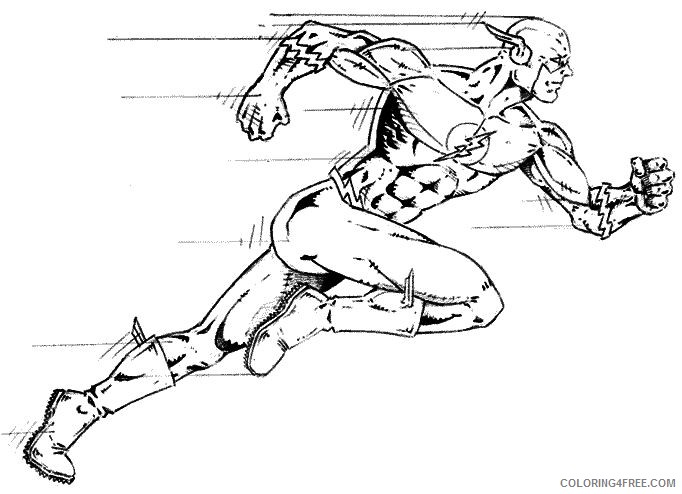 the flash running coloring pages Coloring4free