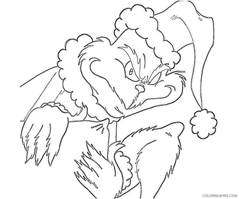 the grinch coloring pages printable Coloring4free