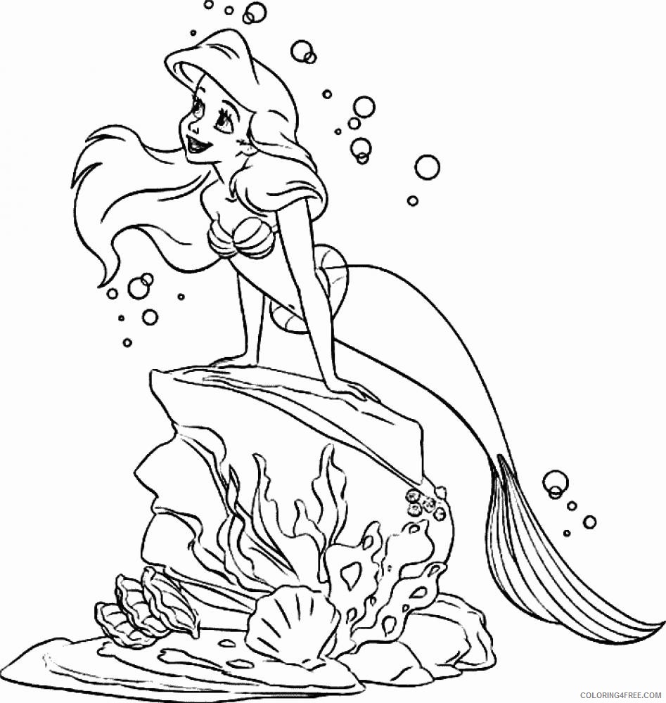 the little mermaid coloring pages Coloring4free