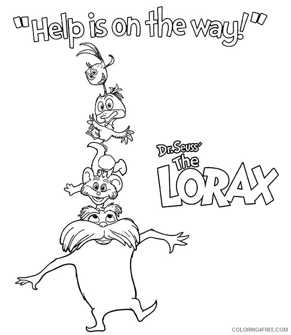 the lorax coloring pages Coloring4free