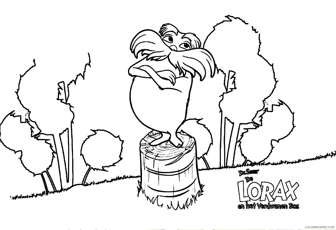 the lorax coloring pages printable Coloring4free