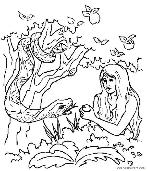 the serpent in adam and eve coloring pages Coloring4free