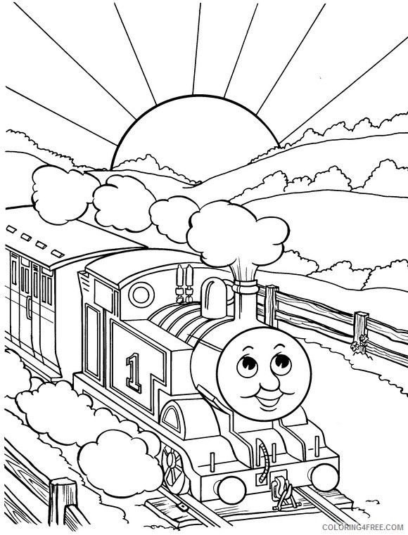 thomas and friends coloring pages sunrise Coloring4free