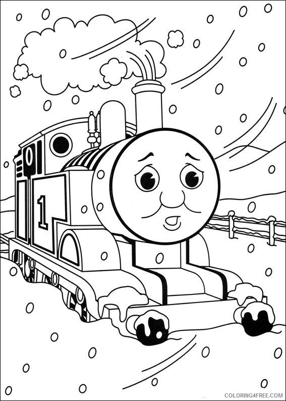 thomas and friends coloring pages winter Coloring4free