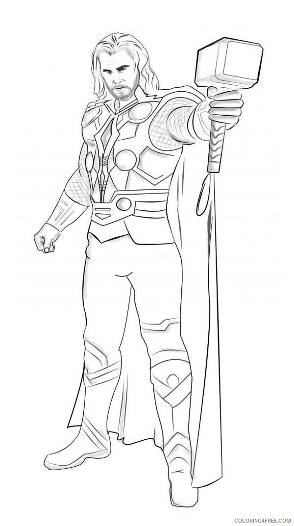 thor coloring pages movie Coloring4free