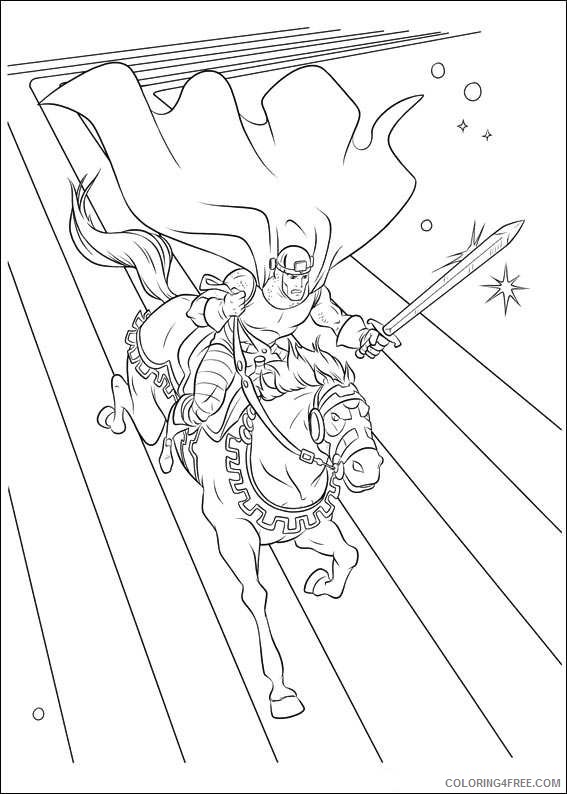 thor coloring pages riding horse Coloring4free