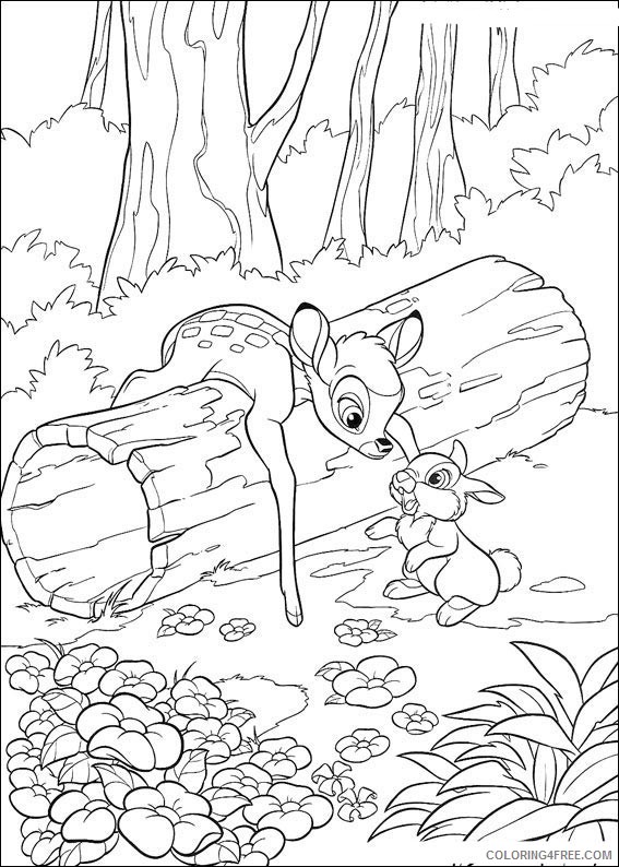 thumper and bambi coloring pages Coloring4free