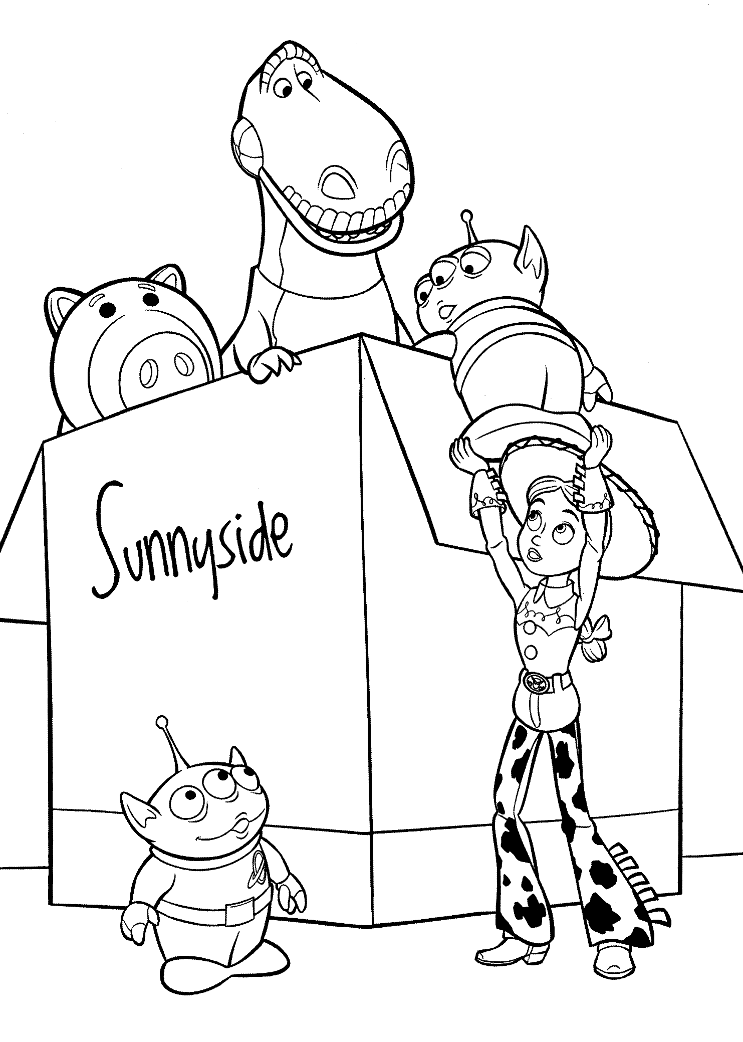 toy story coloring pages printable Coloring4free
