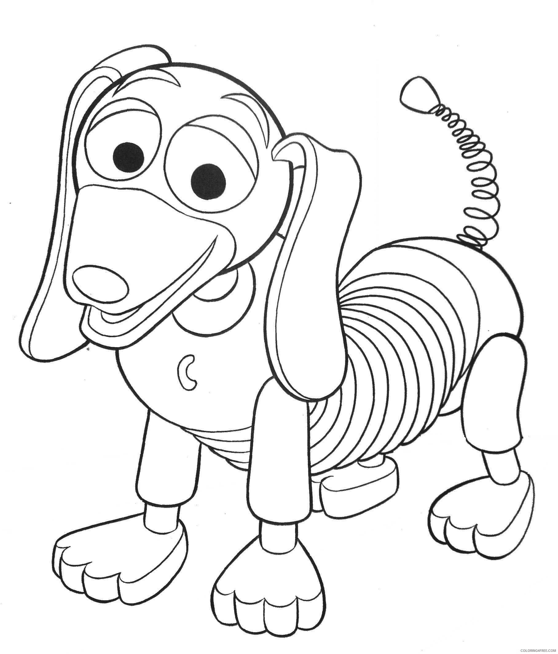 toy story coloring pages slinky dog Coloring4free