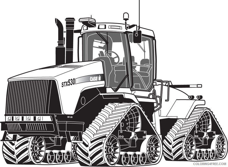 tractor coloring pages advanced modern tractor Coloring4free