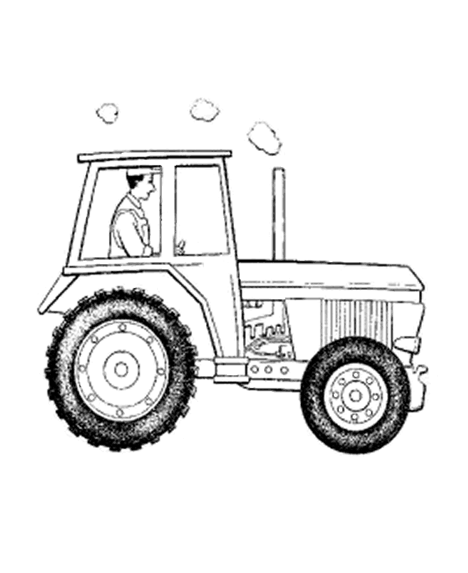 tractor coloring pages for boys Coloring4free