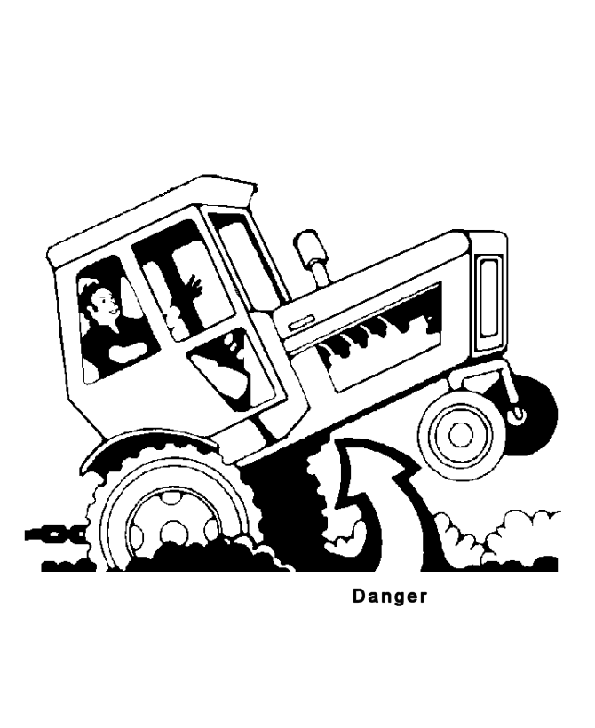 tractor coloring pages free Coloring4free