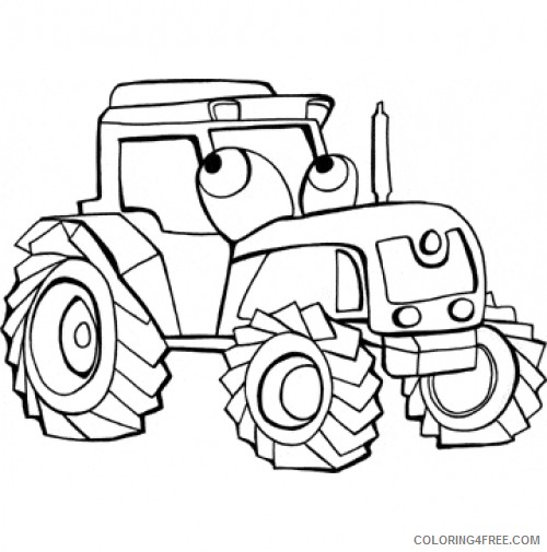 tractor coloring pages free for kids Coloring4free