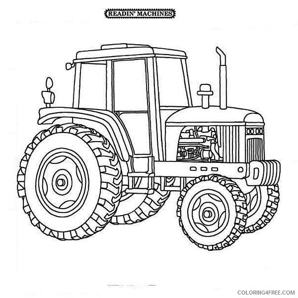 tractor coloring pages free printable Coloring4free