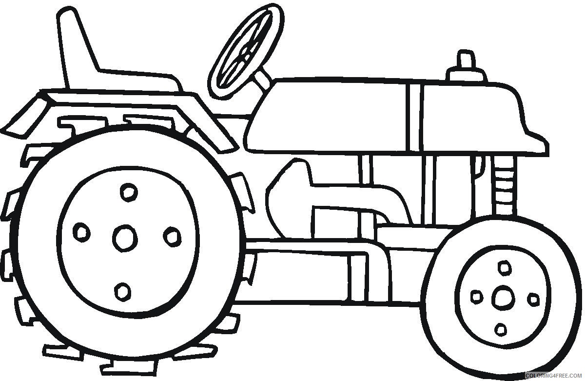 tractor coloring pages printable Coloring4free