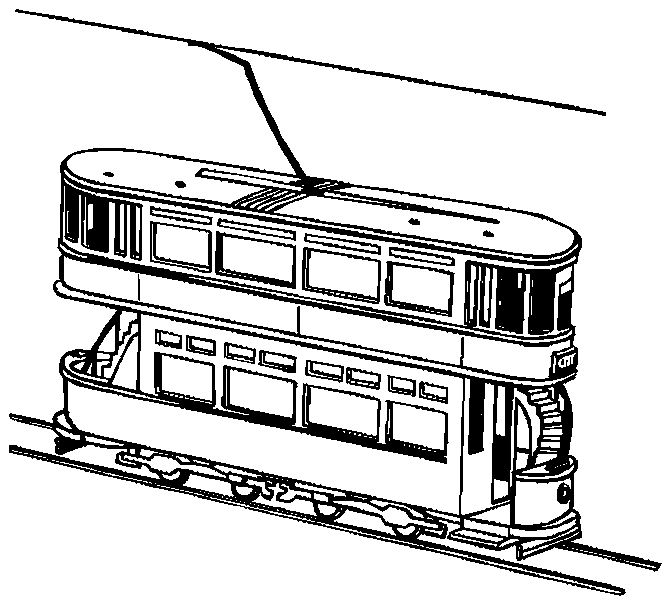 train coloring pages double decker train Coloring4free