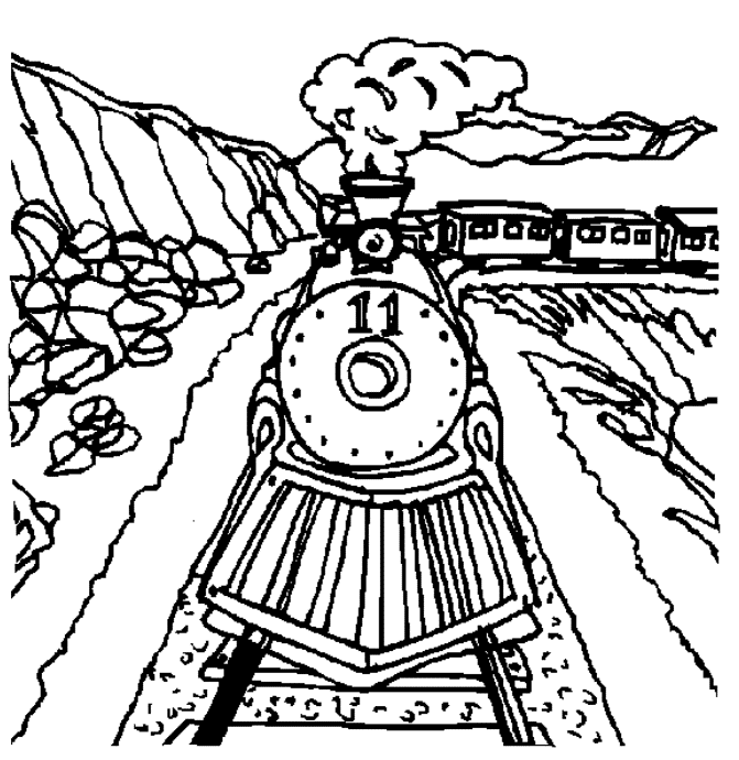 train coloring pages for kids Coloring4free