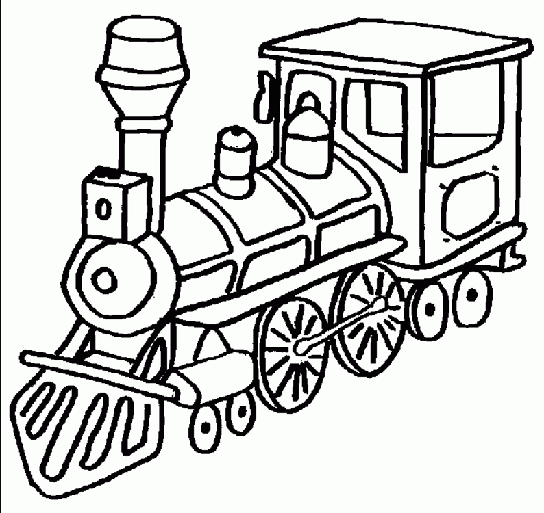 train coloring pages for kids printable Coloring4free