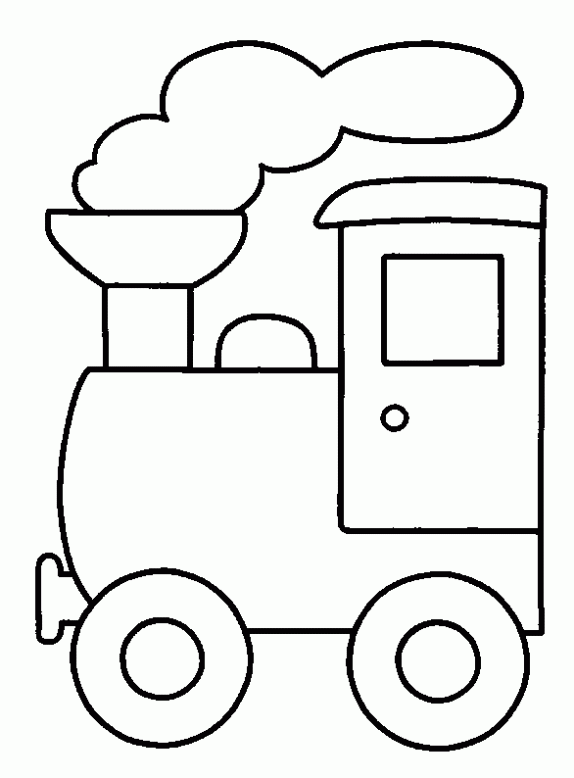 train coloring pages for preschoolers Coloring4free