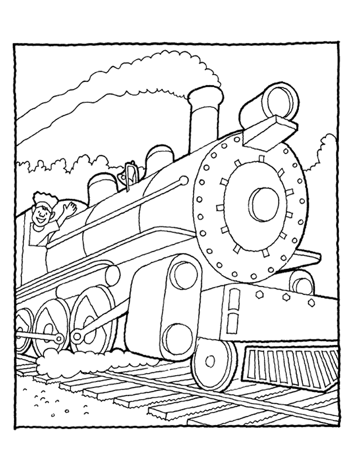 train coloring pages free to print Coloring4free