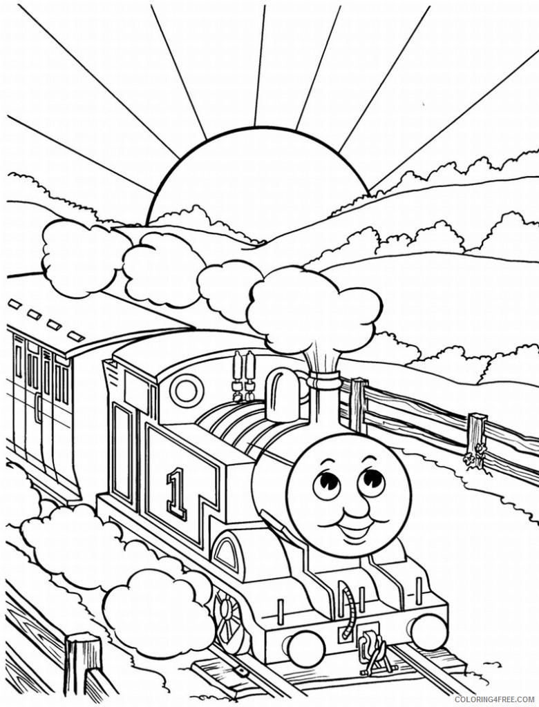 train coloring pages thomas the train Coloring4free