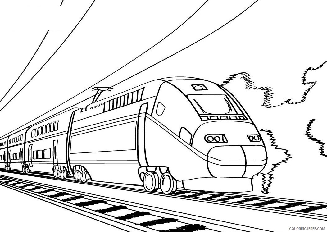train coloring pages to print Coloring4free