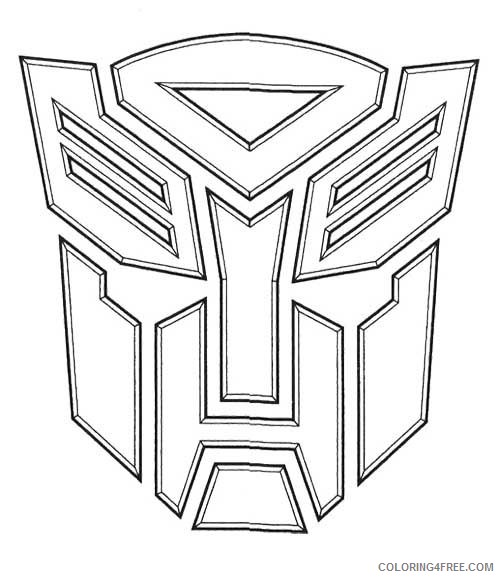 transformer coloring pages autobots logo Coloring4free