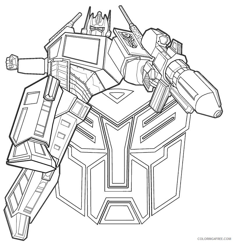 transformer coloring pages autobots optimus prime Coloring4free