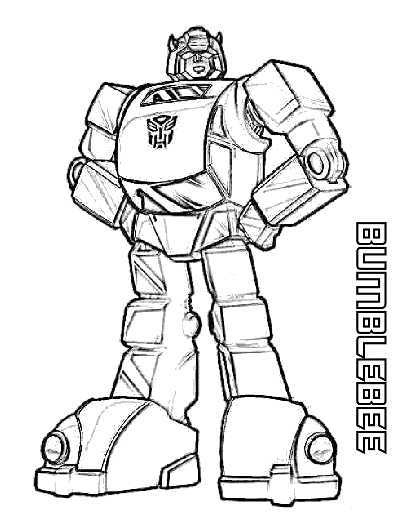 transformer coloring pages bumblebee Coloring4free
