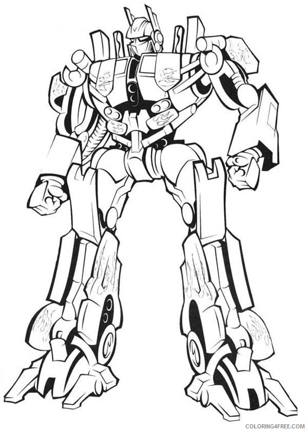 transformer coloring pages for kids Coloring4free