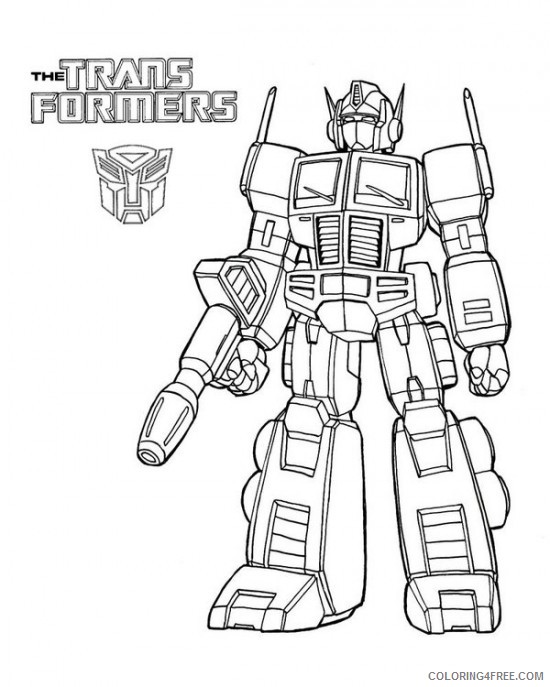 transformer coloring pages free to print Coloring4free