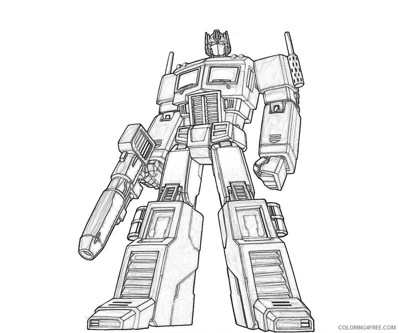 transformer coloring pages optimus prime Coloring4free