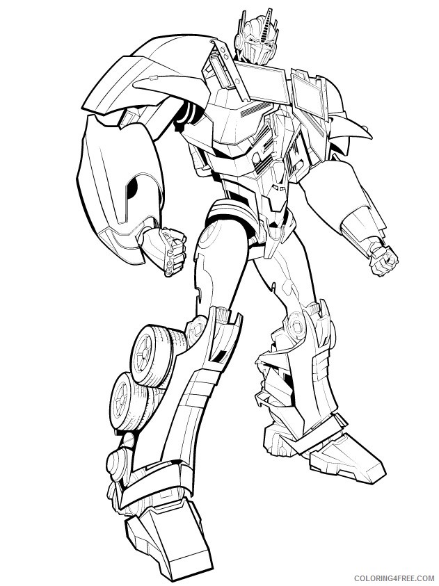 transformer coloring pages optimus prime to print Coloring4free