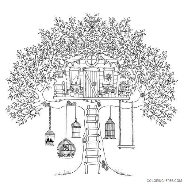 tree house coloring pages Coloring4free