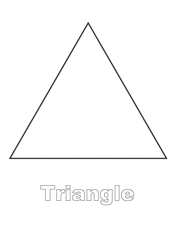 triangle shape coloring pages Coloring4free